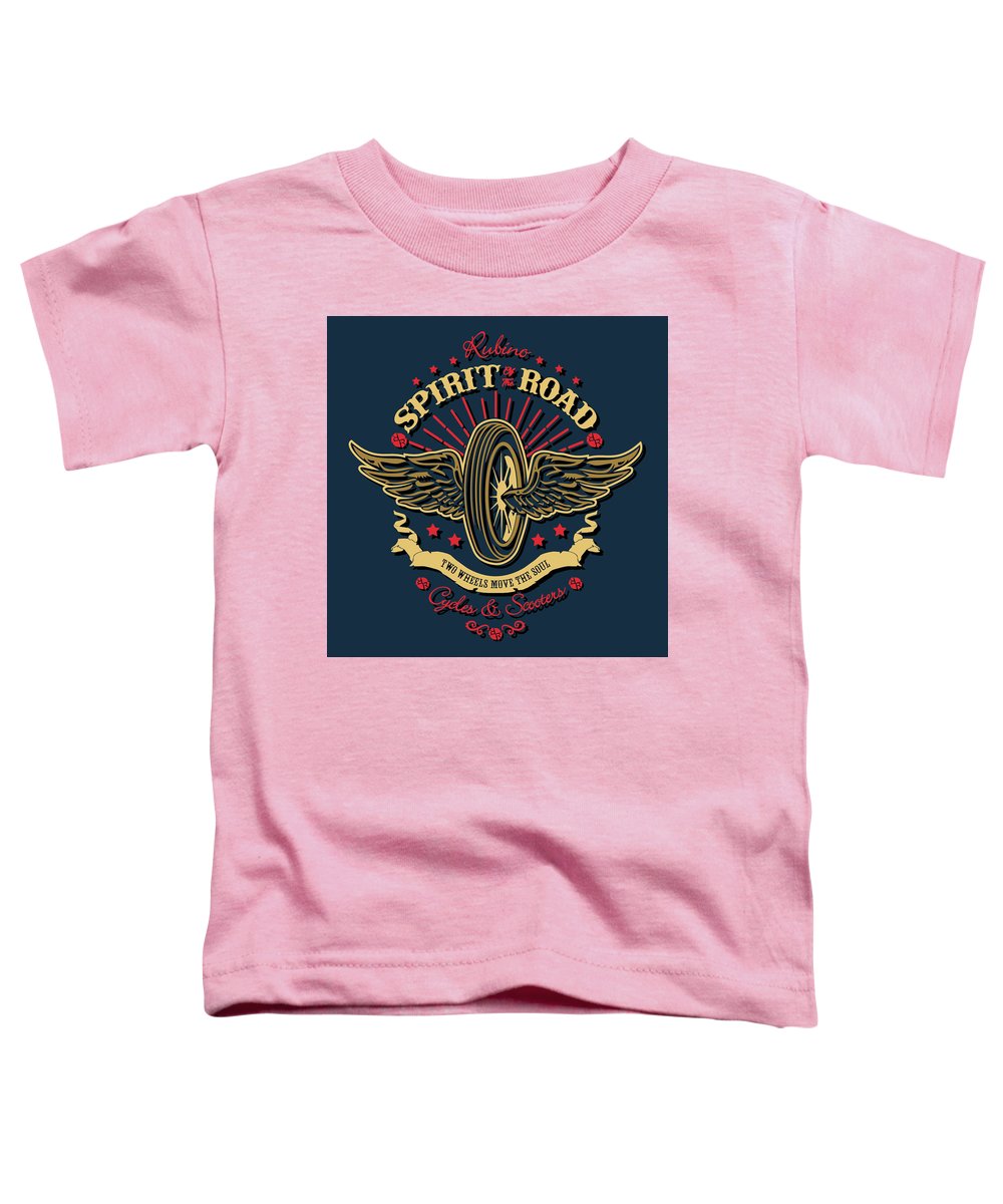 Rubino Motorcycle And Scooters - Toddler T-Shirt Toddler T-Shirt Pixels Pink Small 