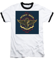 Rubino Motorcycle And Scooters - Baseball T-Shirt Baseball T-Shirt Pixels White / Black Small 