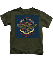 Rubino Motorcycle And Scooters - Kids T-Shirt Kids T-Shirt Pixels Military Green Small 