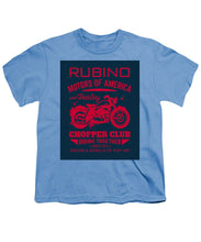 Rubino Motorcycle Club - Youth T-Shirt Youth T-Shirt Pixels Carolina Blue Small 