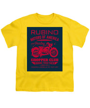 Rubino Motorcycle Club - Youth T-Shirt Youth T-Shirt Pixels Yellow Small 