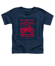 Rubino Motorcycle Club - Toddler T-Shirt Toddler T-Shirt Pixels Navy Small 
