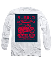 Rubino Motorcycle Club - Long Sleeve T-Shirt Long Sleeve T-Shirt Pixels White Small 