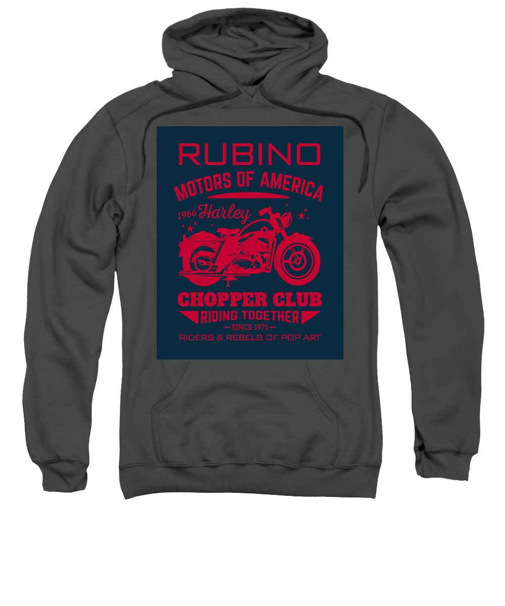 Rubino Motorcycle Club - Sweatshirt Sweatshirt Pixels Charcoal Small 