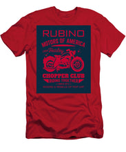 Rubino Motorcycle Club - Men's T-Shirt (Athletic Fit) Men's T-Shirt (Athletic Fit) Pixels Red Small 