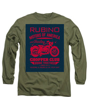 Rubino Motorcycle Club - Long Sleeve T-Shirt Long Sleeve T-Shirt Pixels Military Green Small 