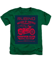 Rubino Motorcycle Club - Kids T-Shirt Kids T-Shirt Pixels Kelly Green Small 