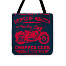 Rubino Motorcycle Club - Tote Bag Tote Bag Pixels 16" x 16"  