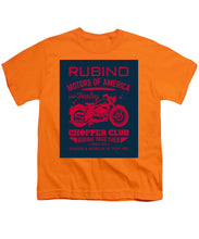 Rubino Motorcycle Club - Youth T-Shirt Youth T-Shirt Pixels Orange Small 