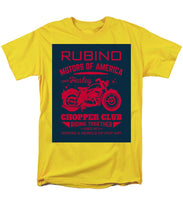Rubino Motorcycle Club - Men's T-Shirt  (Regular Fit) Men's T-Shirt (Regular Fit) Pixels Yellow Small 