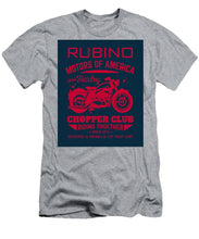 Rubino Motorcycle Club - Men's T-Shirt (Athletic Fit) Men's T-Shirt (Athletic Fit) Pixels Heather Small 