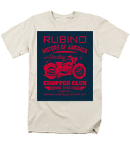 Rubino Motorcycle Club - Men's T-Shirt  (Regular Fit) Men's T-Shirt (Regular Fit) Pixels Cream Small 