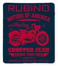Rubino Motorcycle Club - Blanket Blanket Pixels 50" x 60" Sherpa Fleece 