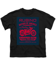 Rubino Motorcycle Club - Youth T-Shirt Youth T-Shirt Pixels Black Small 