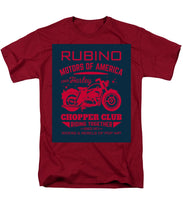 Rubino Motorcycle Club - Men's T-Shirt  (Regular Fit) Men's T-Shirt (Regular Fit) Pixels Cardinal Small 