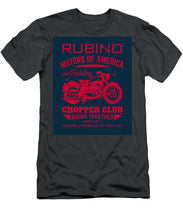 Rubino Motorcycle Club - Men's T-Shirt (Athletic Fit) Men's T-Shirt (Athletic Fit) Pixels Charcoal Small 