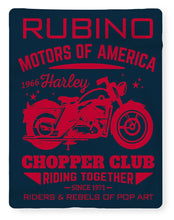 Rubino Motorcycle Club - Blanket Blanket Pixels 60" x 80" Sherpa Fleece 