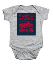 Rubino Motorcycle Club - Baby Onesie Baby Onesie Pixels Heather Small 