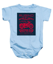 Rubino Motorcycle Club - Baby Onesie Baby Onesie Pixels Light Blue Small 