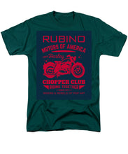 Rubino Motorcycle Club - Men's T-Shirt  (Regular Fit) Men's T-Shirt (Regular Fit) Pixels Hunter Green Small 
