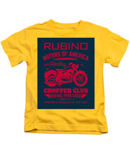 Rubino Motorcycle Club - Kids T-Shirt Kids T-Shirt Pixels Yellow Small 