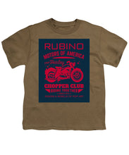 Rubino Motorcycle Club - Youth T-Shirt Youth T-Shirt Pixels Safari Green Small 
