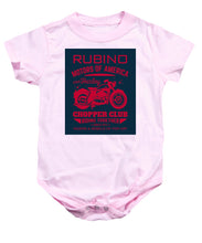 Rubino Motorcycle Club - Baby Onesie Baby Onesie Pixels Pink Small 