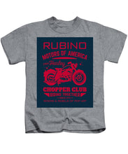Rubino Motorcycle Club - Kids T-Shirt Kids T-Shirt Pixels Heather Small 