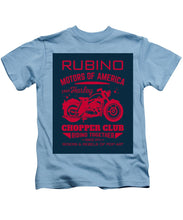 Rubino Motorcycle Club - Kids T-Shirt Kids T-Shirt Pixels Carolina Blue Small 