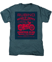 Rubino Motorcycle Club - Men's Premium T-Shirt Men's Premium T-Shirt Pixels Steel Blue Heather Small 