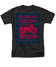 Rubino Motorcycle Club - Men's T-Shirt  (Regular Fit) Men's T-Shirt (Regular Fit) Pixels Black Small 