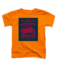 Rubino Motorcycle Club - Toddler T-Shirt Toddler T-Shirt Pixels Orange Small 
