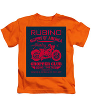 Rubino Motorcycle Club - Kids T-Shirt Kids T-Shirt Pixels Orange Small 