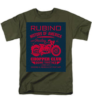 Rubino Motorcycle Club - Men's T-Shirt  (Regular Fit) Men's T-Shirt (Regular Fit) Pixels Military Green Small 