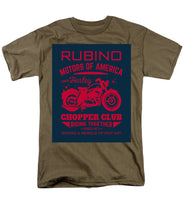 Rubino Motorcycle Club - Men's T-Shirt  (Regular Fit) Men's T-Shirt (Regular Fit) Pixels Safari Green Small 