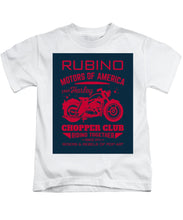 Rubino Motorcycle Club - Kids T-Shirt Kids T-Shirt Pixels White Small 