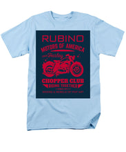 Rubino Motorcycle Club - Men's T-Shirt  (Regular Fit) Men's T-Shirt (Regular Fit) Pixels Light Blue Small 