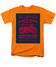 Rubino Motorcycle Club - Men's T-Shirt  (Regular Fit) Men's T-Shirt (Regular Fit) Pixels Orange Small 