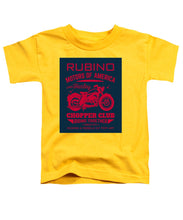 Rubino Motorcycle Club - Toddler T-Shirt Toddler T-Shirt Pixels Yellow Small 