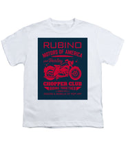 Rubino Motorcycle Club - Youth T-Shirt Youth T-Shirt Pixels White Small 
