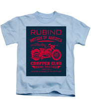 Rubino Motorcycle Club - Kids T-Shirt Kids T-Shirt Pixels Light Blue Small 