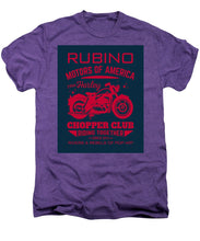 Rubino Motorcycle Club - Men's Premium T-Shirt Men's Premium T-Shirt Pixels Deep Purple Heather Small 