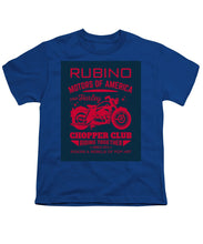 Rubino Motorcycle Club - Youth T-Shirt Youth T-Shirt Pixels Royal Small 