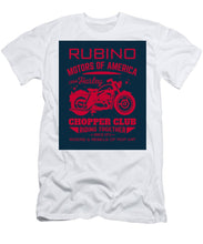 Rubino Motorcycle Club - Men's T-Shirt (Athletic Fit) Men's T-Shirt (Athletic Fit) Pixels White Small 