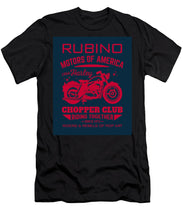 Rubino Motorcycle Club - Men's T-Shirt (Athletic Fit) Men's T-Shirt (Athletic Fit) Pixels Black Small 