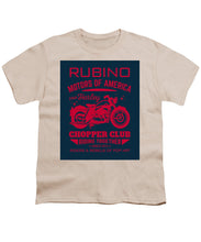 Rubino Motorcycle Club - Youth T-Shirt Youth T-Shirt Pixels Cream Small 