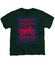 Rubino Motorcycle Club - Youth T-Shirt Youth T-Shirt Pixels Hunter Green Small 