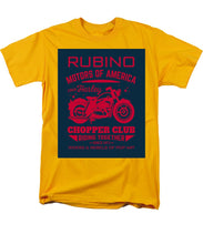 Rubino Motorcycle Club - Men's T-Shirt  (Regular Fit) Men's T-Shirt (Regular Fit) Pixels Gold Small 