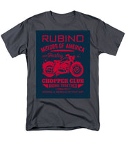 Rubino Motorcycle Club - Men's T-Shirt  (Regular Fit) Men's T-Shirt (Regular Fit) Pixels Charcoal Small 