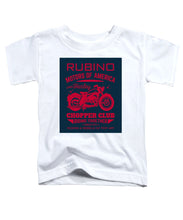 Rubino Motorcycle Club - Toddler T-Shirt Toddler T-Shirt Pixels White Small 